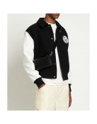 Ami Black and White Varsity Jacket