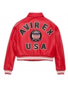 Avirex Cropped Leather Jacket