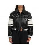 Avirex N4 Cropped Leather Jacket