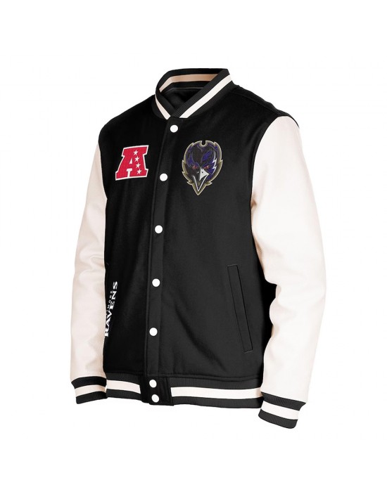 Baltimore Ravens Third Down Varsity Jacket