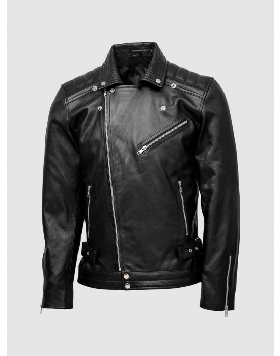 Biker Quilted Leather Jacket