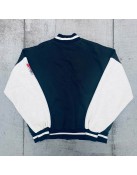 Black and White 1990’s Chicago Bulls Wool and Leather Varsity Jacket