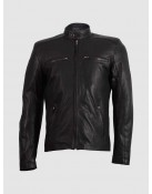 Black Cafe Racer Summer Jacket