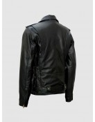 Black Motorcycle Leather Jacket