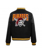 Black Pittsburgh Pirates Retro Classic Rib Varsity Jacket