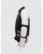 Black & White Leather Jacket for Men - Equitazione