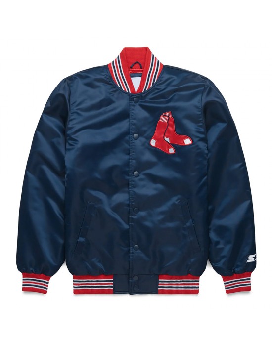 Boston Red Sox Classic Navy Satin Jacket