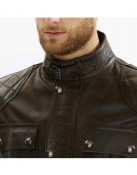 Brooklands Biker Diamond Quilted Leather Jacket