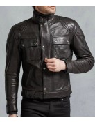 Brooklands Biker Diamond Quilted Leather Jacket