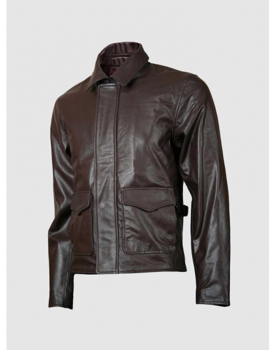 Brown Biker Leather Jacket