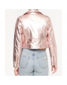 Charity Lawson The Bachelorette Rose Gold Leather Jacket