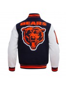 Chicago Bears Mashup Classic Rib Varsity Jacket