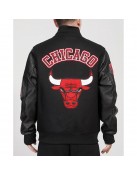 Chicago Bulls Animal Patches Varsity Jacket