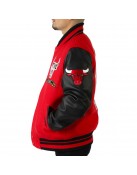 Chicago Bulls Plaid Patches Varsity Jacket