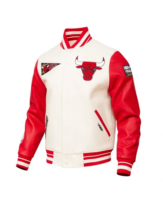 Chicago Bulls Retro Classic Men's Rib Wool Varsity Jacket