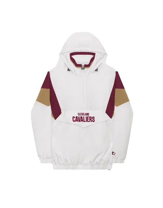 Cleveland Cavaliers Breakaway White Hoodie Jacket