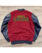 Cleveland Cavaliers Red and Navy Varsity Jacket