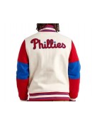 Cream Pro Standard Philadelphia Phillies Varsity Jacket