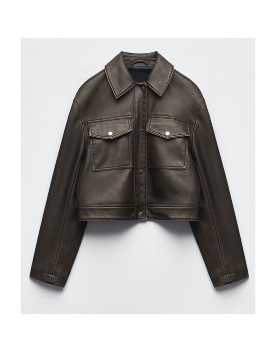 Cropped Leather Jacket Love Is Blind Micah Lussier