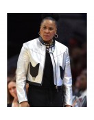 Dawn Staley Silver Leather Jacket