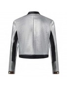 Dawn Staley Silver Leather Jacket