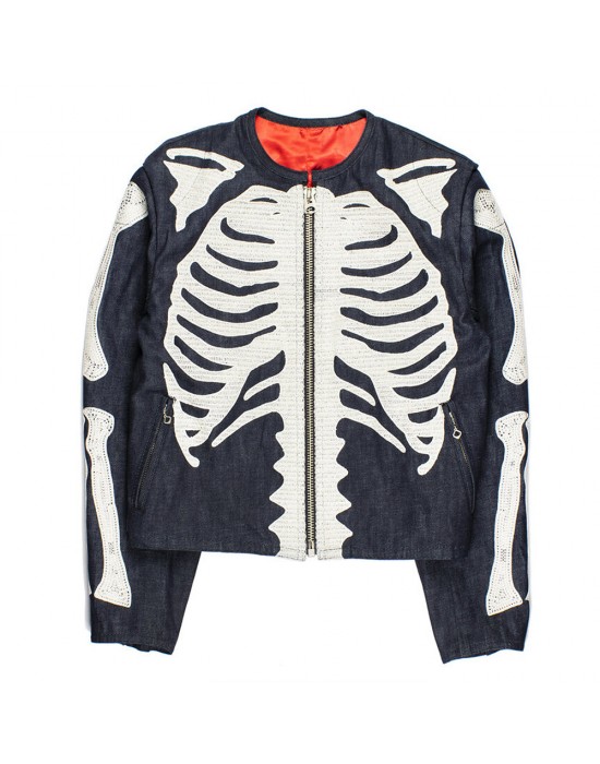 Denim Bone Skeleton Kapital Jacket