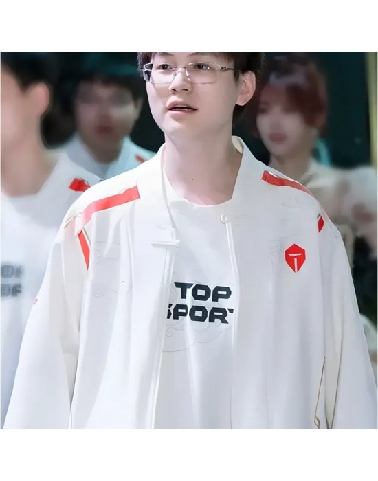 Esports Lpl 2024 Jackeylove White Bomber Jacket