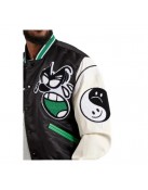 First Row Seek Inner Peace Satin Varsity Jacket