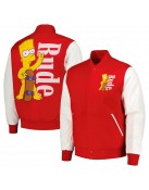 Freeze Max Rude The Simpsons Varsity Jacket