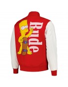 Freeze Max Rude The Simpsons Varsity Jacket