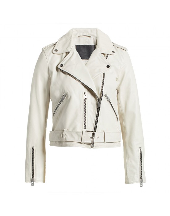 Gina Kirschenheiter The Real Housewives of Orange County Off White Leather Jacket