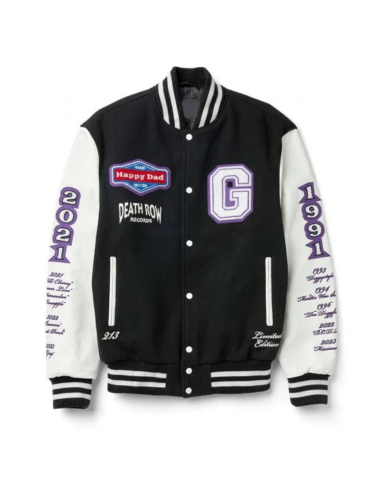 Happy Dad Death Row Varsity Jacket