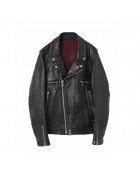 Hellfire Club Biker Black Leather Jacket