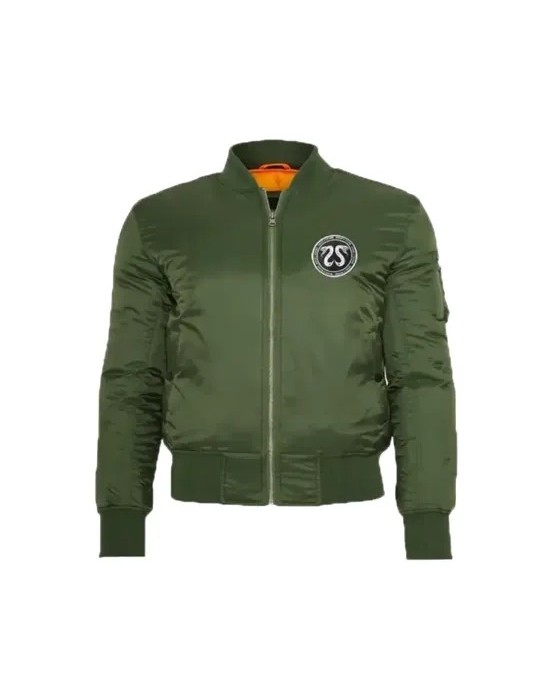 House X Techno Crssd Bomber Green Jacket