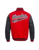 Houston Rockets Script Tail Classic Rib Varsity Jacket