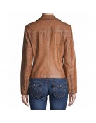 Kandyse Mcclure Virgin River S05 Brown Leather Jacket