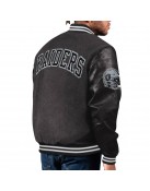 Las Vegas Raiders First Rounder Black Varsity Jacket