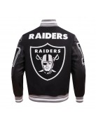 Las Vegas Raiders Mashup Classic Rib Varsity Jacket