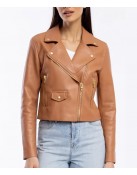 Leather Average Joe Ashley Olivia Fisher Jacket