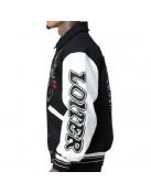 Loiter Varsity Black Jacket