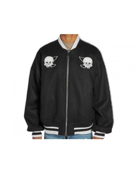 Lost Daze Good Boy Skeleton Bomber Jacket