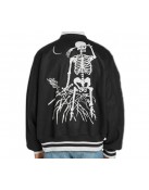 Lost Daze Good Boy Skeleton Bomber Jacket