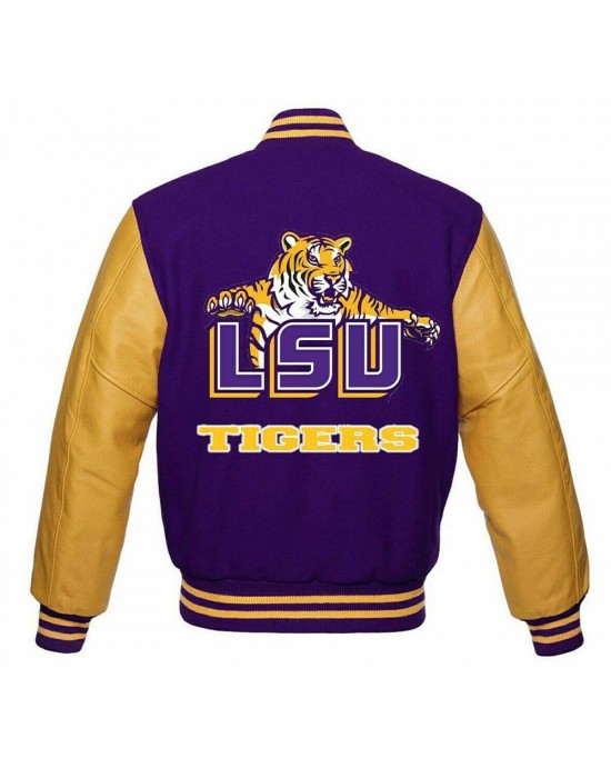 Louisiana State Tigers Purple and Gold Varsity Jacket