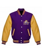 Louisiana State Tigers Purple and Gold Varsity Jacket