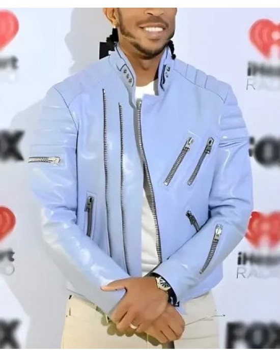 Ludacris 2024 iHeartRadio Blue Leather Jacket