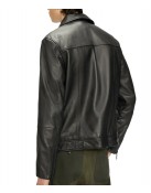 Men’s Black Classic Carve Motorcycle Leather Jacket