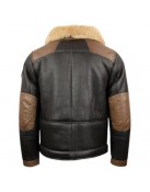 Men’s F-35 Aviator Chocolate Sheepskin Jacket