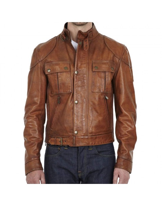 Men’s Gangster Leather Jacket