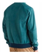 Men’s Suede Leather Bomber Jacket with Rain System Piana