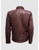 Men’s Super Unique Brown Leather Jacket